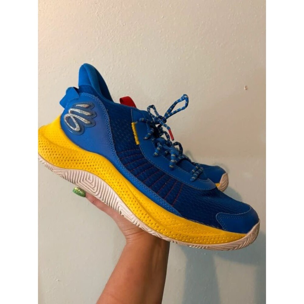 Under armour Steph curry mens 12.5 shoes blue + yellow